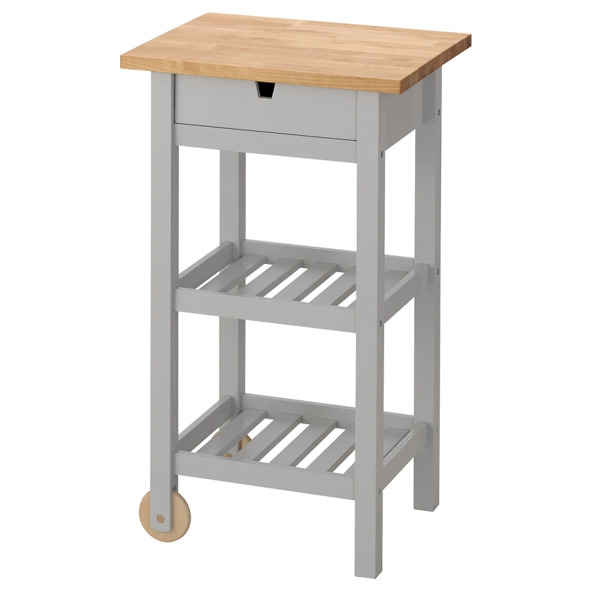 FÖRHÖJA kitchen cart, birch/gray, 207/8x167/8" - IKEA