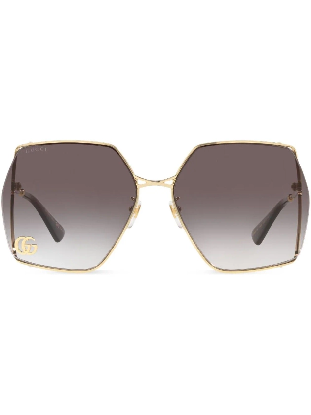 Gucci Eyewear logo-engraved Tinted Sunglasses - Farfetch