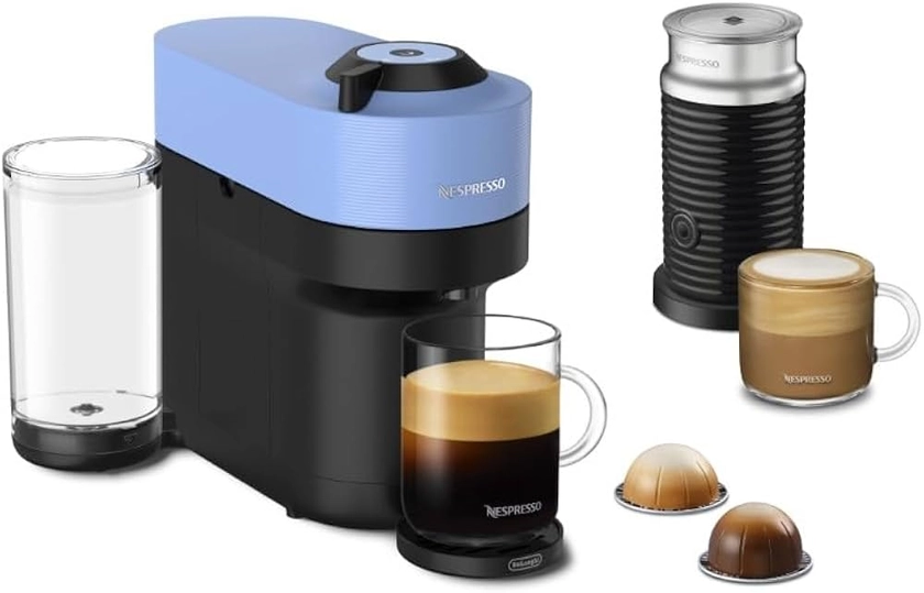 Nespresso Vertuo Pop+ Coffee and Espresso Machine with Aeroccino by De'Longhi, Pacific Blue : Amazon.ca: Home