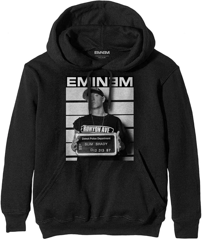 Eminem Arrest Hoodie Black Hooded Sweatshirt (X-Large)