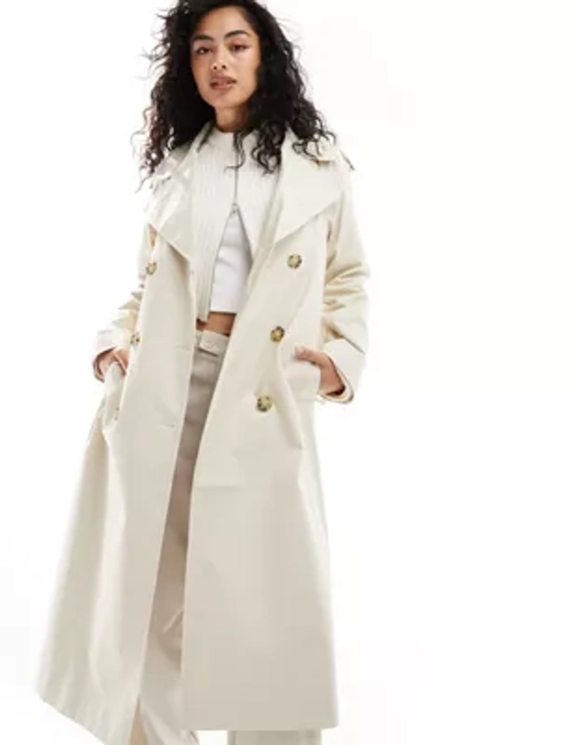 & Other Stories relaxed belted trench coat in beige | ASOS
