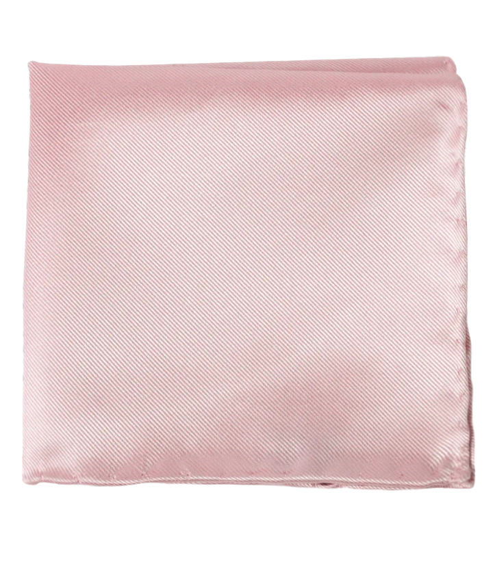 Solid Twill Blush Pink Pocket Square | Silk Pocket Squares | Tie Bar