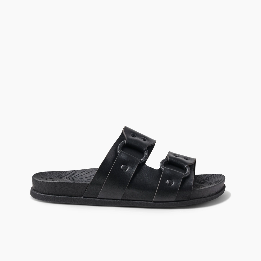 Women's Cushion Vera Cruz Slides in Black Night | REEF®