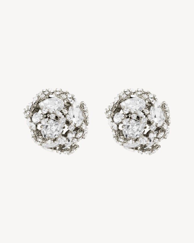 Boucles d’oreilles cristal | Saint Laurent | YSL.com