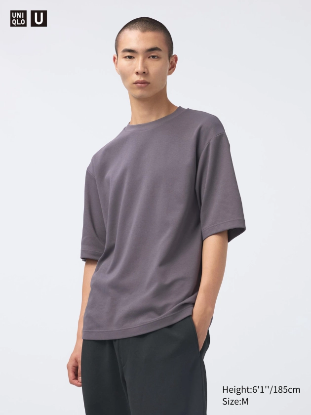 AIRism Cotton Oversized Crew Neck T-Shirt | Half-Sleeve | UNIQLO US