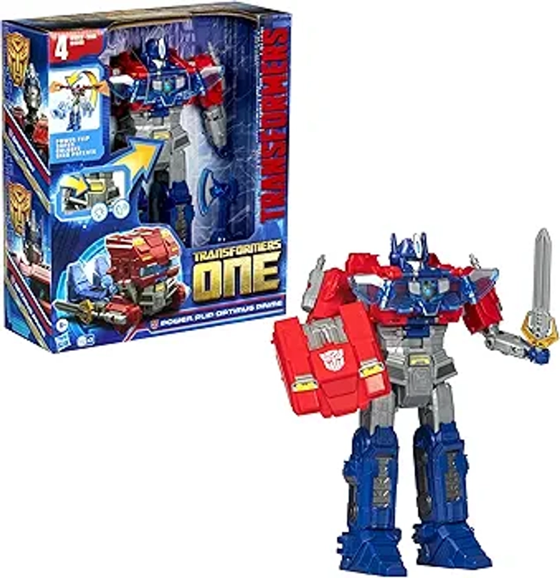 Transformers One Power Flip Optimus Prime (Orion Pax) Interactive Action Figure