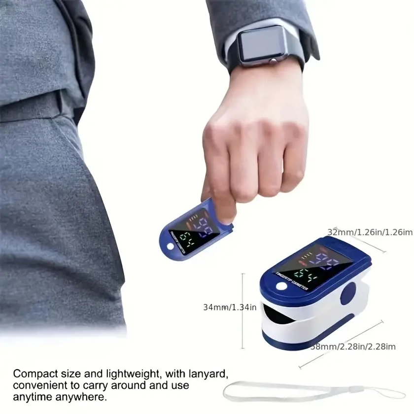 Fingertip   Oxygen Meter   Monitor - Temu