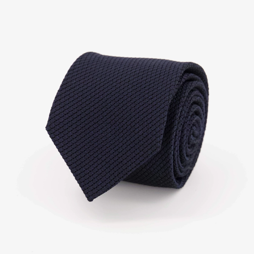 Grenalux Navy Tie | Silk Ties | Tie Bar