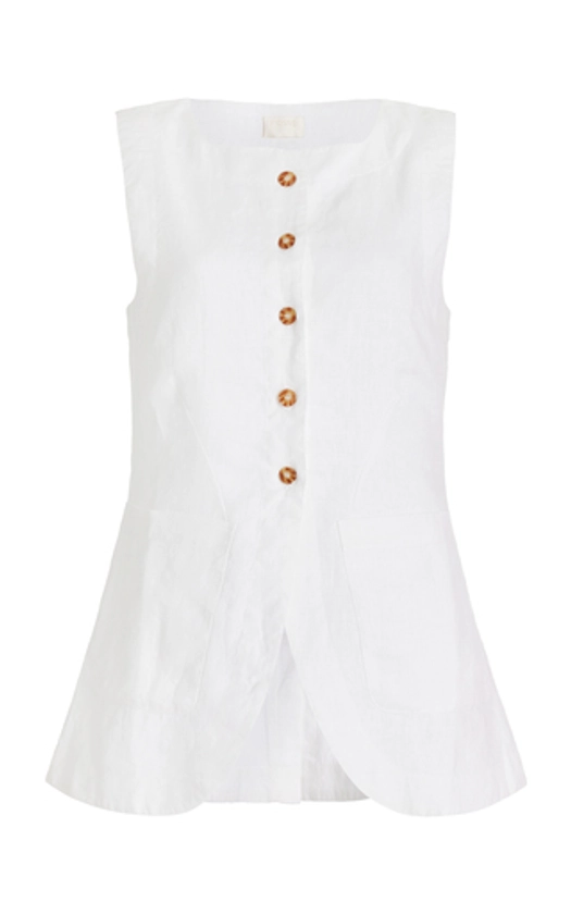 Exclusive Emma Linen Vest By Posse | Moda Operandi