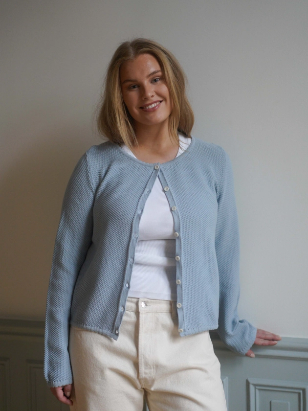 Amorini Cardigan Blue - Bleu