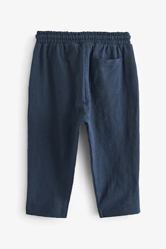 Buy Navy Blue Textured Jersey Joggers (3mths-7yrs) from the Next UK online shop