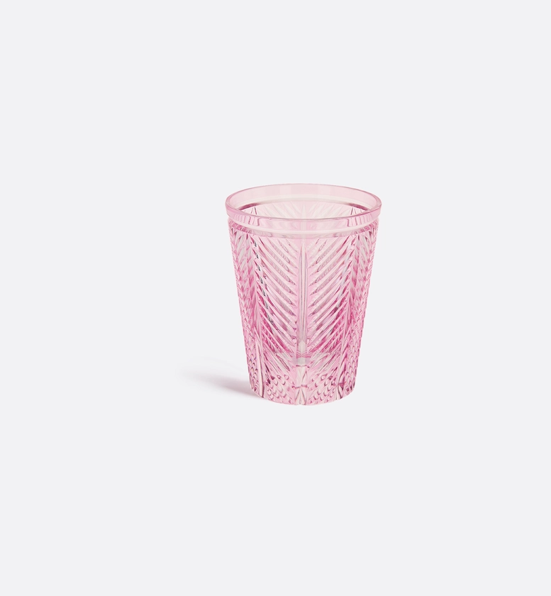 Water Glass Chevrons, Pink | DIOR