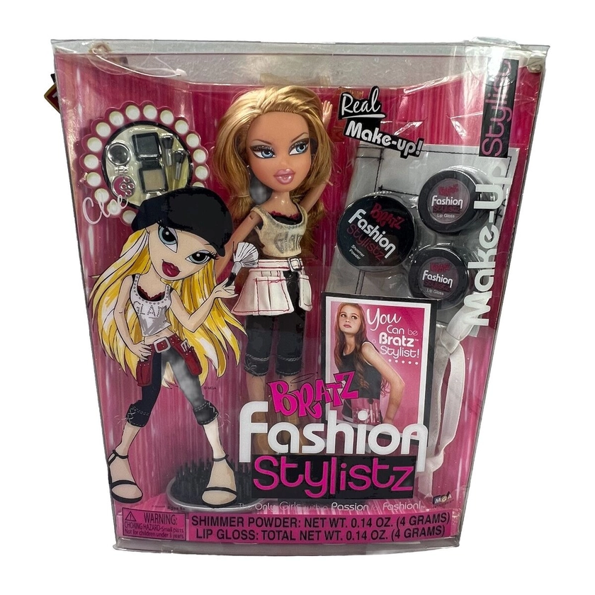 Bratz fashion stylistz Doll Make Up Artist Cloe NIB Vintage