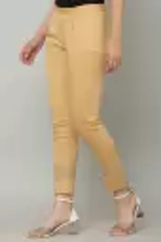 Sellingsea Regular Fit Women Beige Trousers