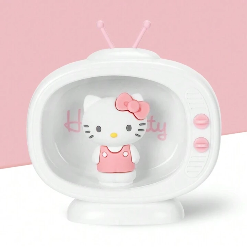 Miniso Sanrio Cinnamoroll adorno de escritorio al estilo de televisor, adorno del hogar como regalo de cumpleaños, modelo Hello Kitty: IM-7017 (1 pieza)