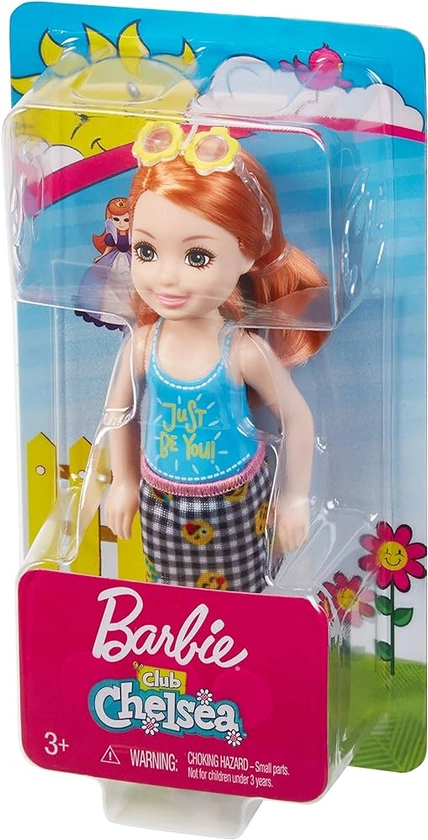 Barbie Club Chelsea Doll Redhead with Just be You top : Amazon.co.uk: Toys & Games