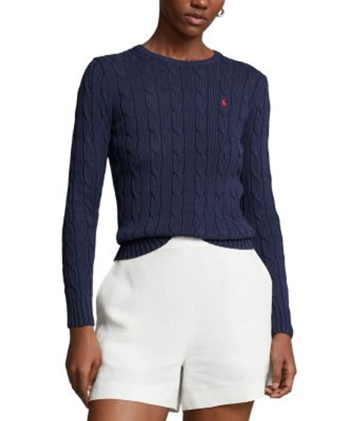 Ralph Lauren Cotton Cable Knit Sweater | Bloomingdale's Sale Women