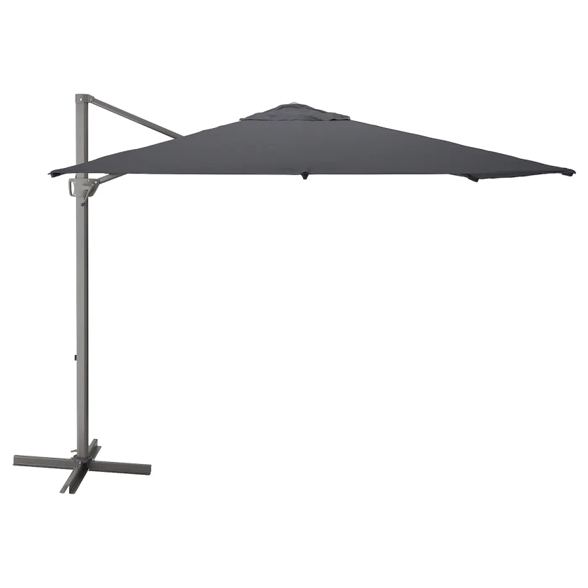 SEGLARÖ parasol, hanging, anthracite/tilting, 330x240 cm - IKEA