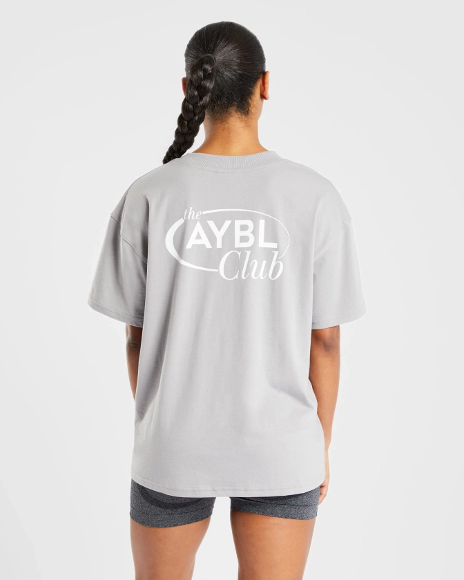 AYBL Club Oversized T Shirt - Grijs