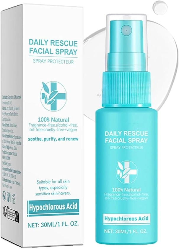 Hypochlorous Acid Spray, 2024 Neu Hypochlorige Säure Spray, Hypochlorous Acid, Gesichts- und Hautspray, Skin Renew Toner Face Spray, Toner-Augen-Wimpernreiniger, Face Mist Spray (1PC)