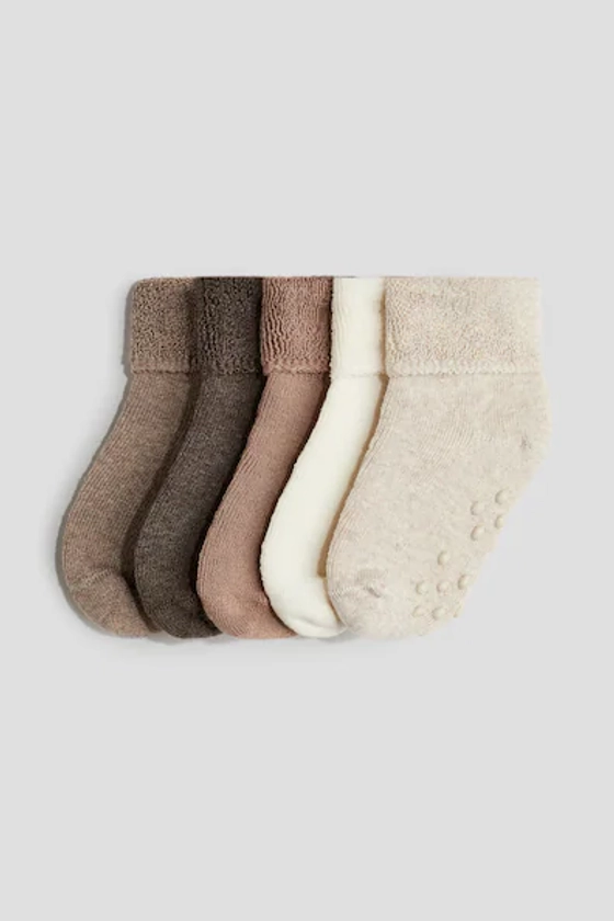 Lot de 5 paires de chaussettes antidérapantes