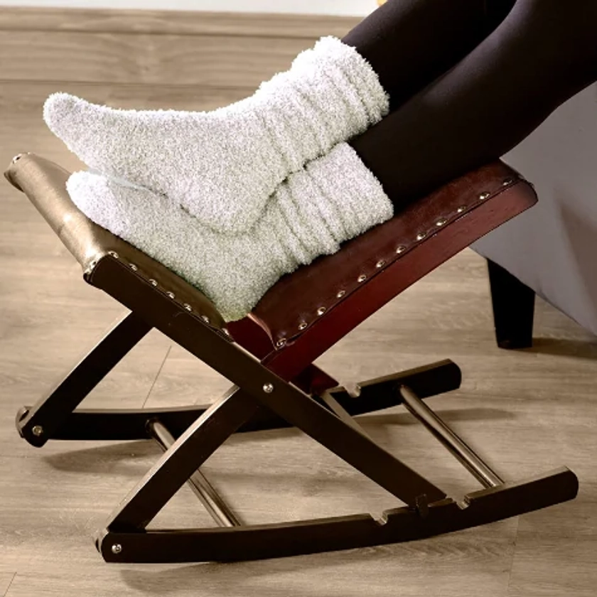 Foldable Upholstered Rocking Footrests