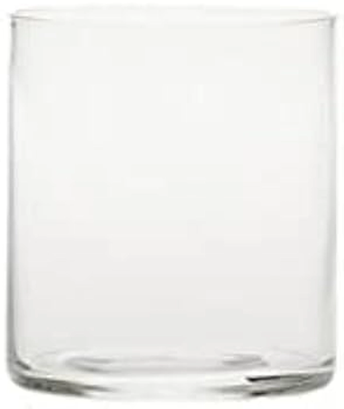 Zafferano - 6 stuks glazen tumbler van glas, water/wijnglas met hoogte 88 mm, diameter 80 mm, inhoud 37 cc, collectie maanlicht - transparant : Amazon.nl: Wonen & keuken
