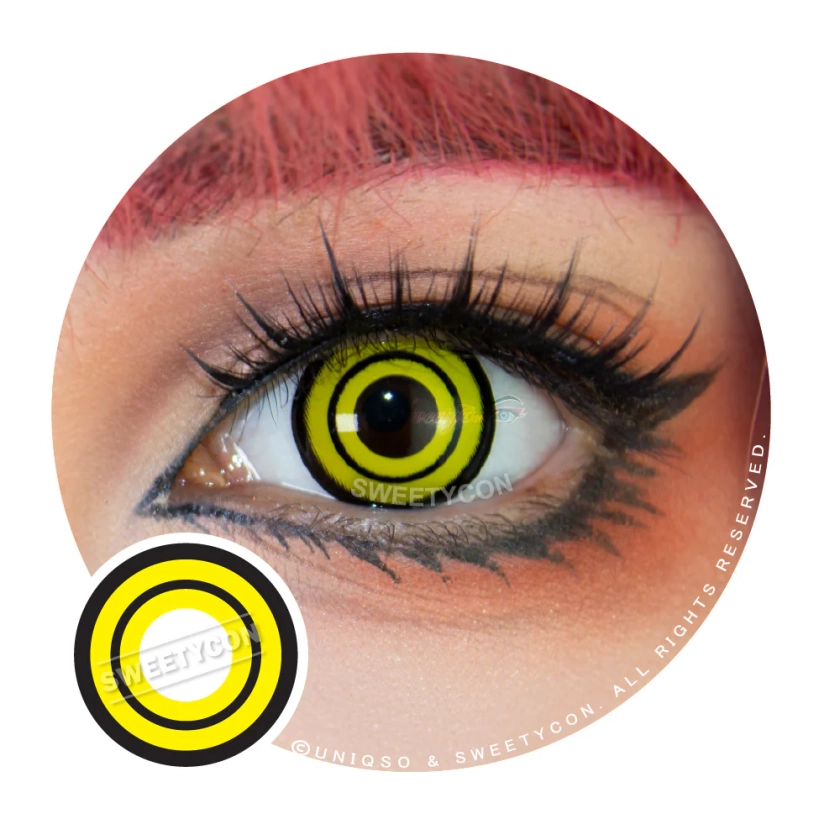 Sweety Crazy Yellow Rings (Makima Chainsaw Man) V3 | Cosplay Contacts