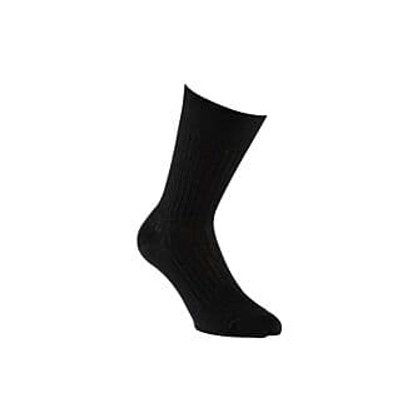 Chaussettes ville homme fil d’Écosse Noir