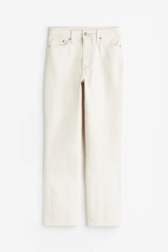 Mom Ultra High Ankle Jeans - Crème - FEMME | H&M FR