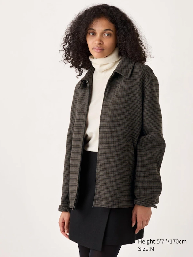 Single Collar Short Jacket | Checked | UNIQLO US