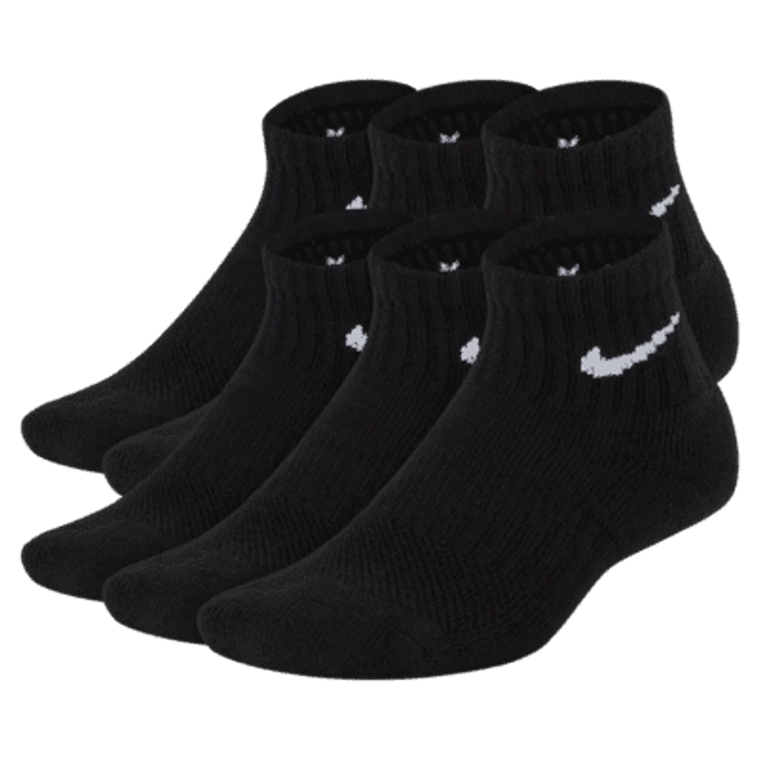 Nike Everyday Kids' Cushioned Ankle Socks (6 Pairs)