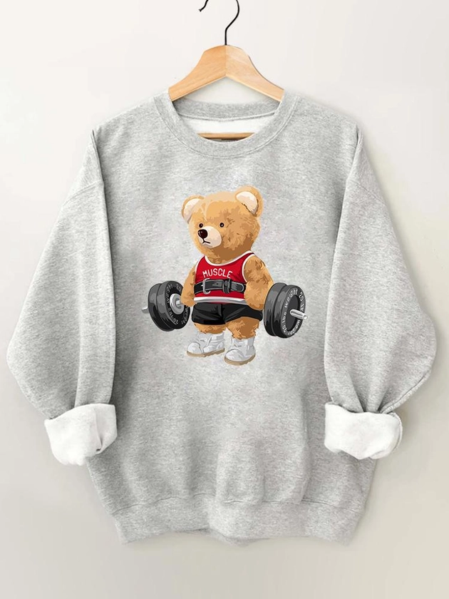 EXERCISE BEAR Gym Sweatshirt