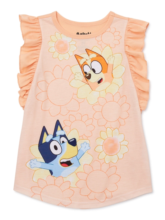 Bluey Toddler Girl Nightgown, Sizes 2T-5T