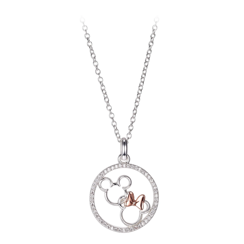 Mickey and Minnie Mouse Icons Necklace | Disney Store