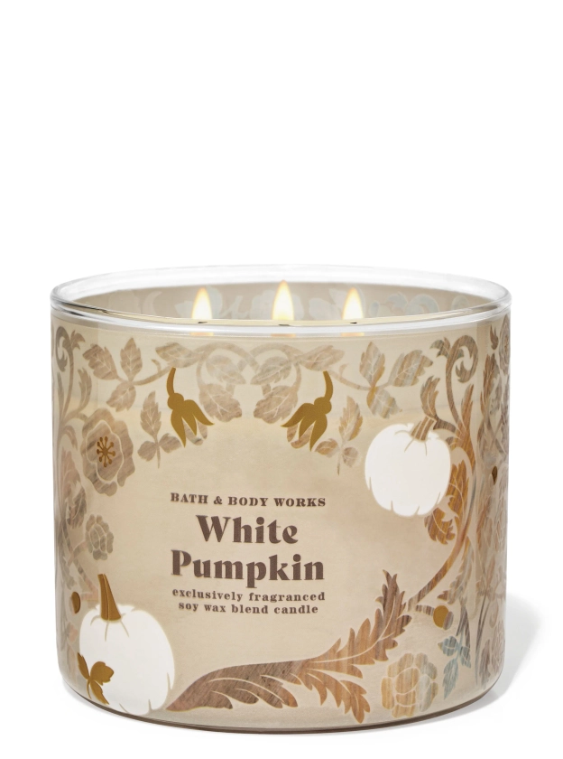 White Pumpkin 3-Wick Candle