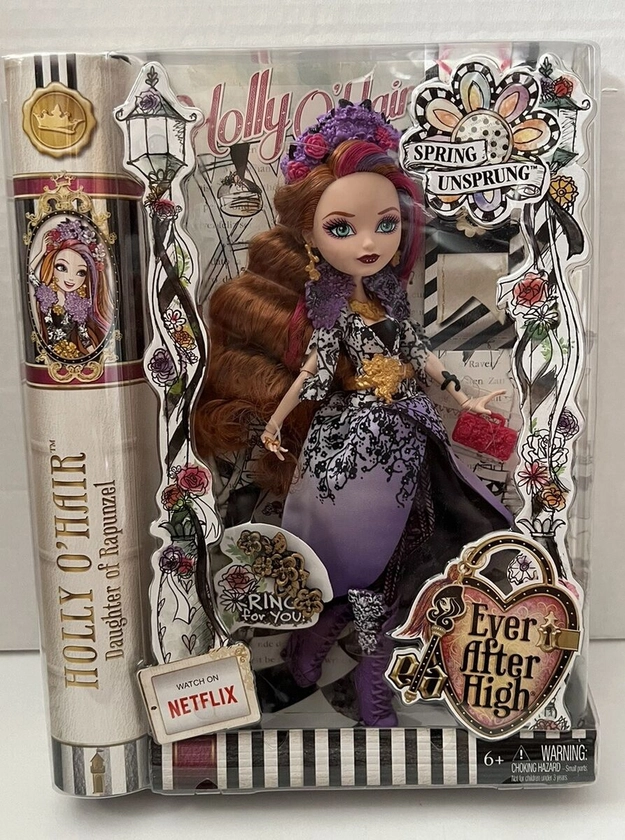 Ever After High Spring Unsprung Holly O’Hair Doll Mattel Netflix NIB NEW