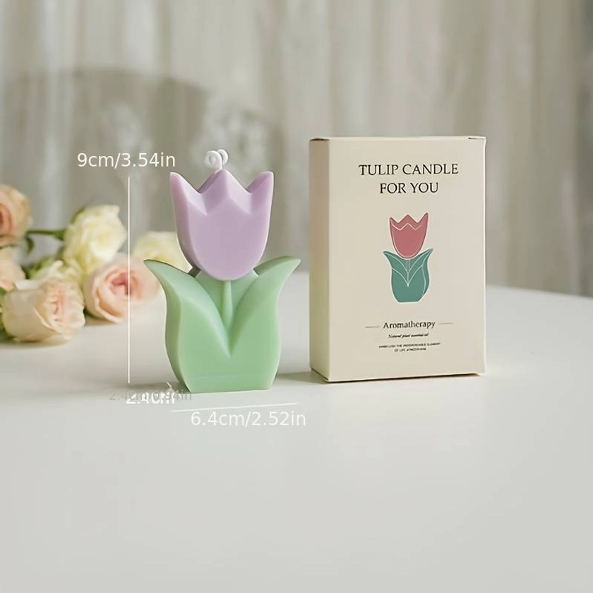 1 Stück Exquisite Mini-wachskerzen In Tulpenform Für Heimdekoration Und Aromatherapie | Temu Germany