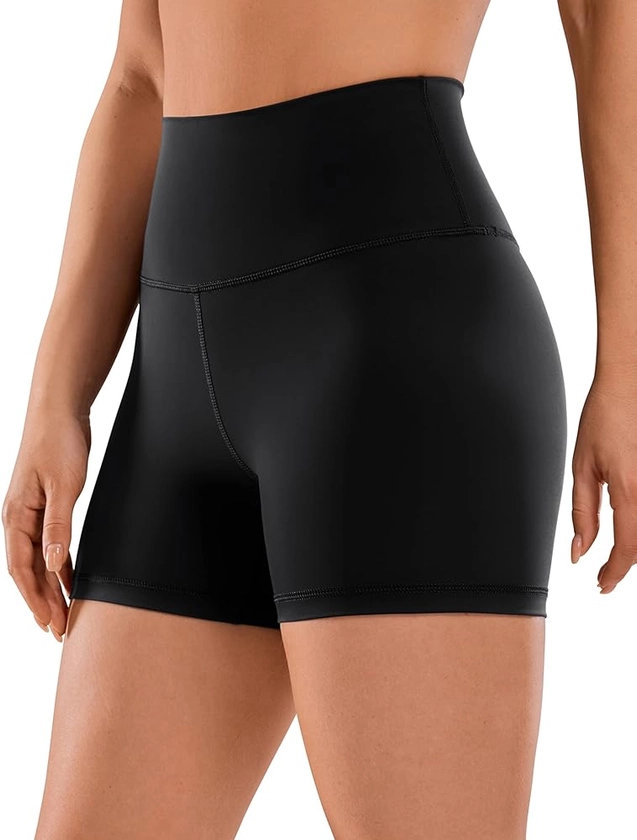CRZ YOGA Womens Naked Feeling Biker Shorts - 3'' / 4'' / 6'' / 8'' / 10'' High Waist Yoga Workout Running Shorts Spandex