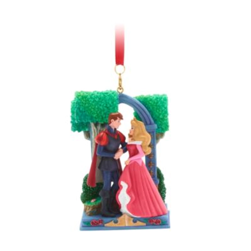 Aurora and Phillip Pink Sketchbook Ornament, Sleeping Beauty | Disney Store