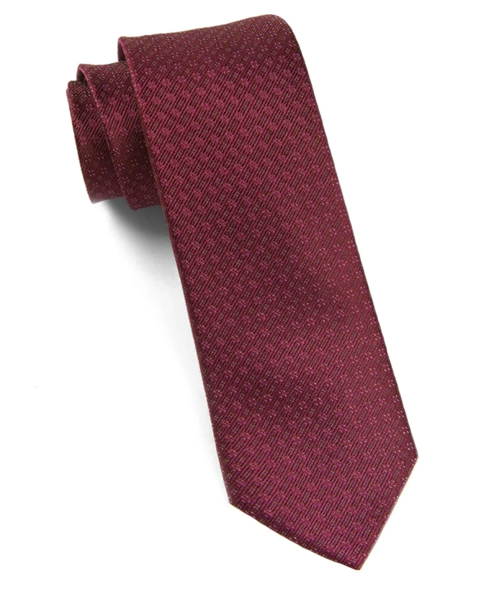 Speckled Burgundy Tie | Silk Ties | Tie Bar