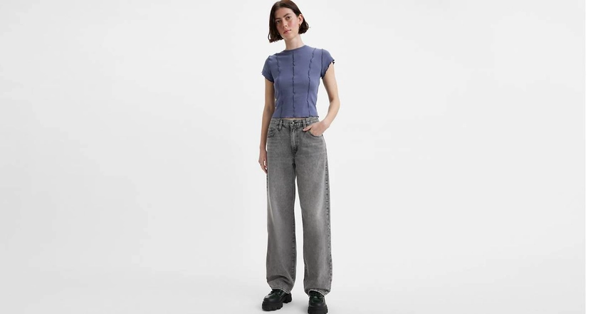 Jean Baggy Dad - Gris | Levi's® FR