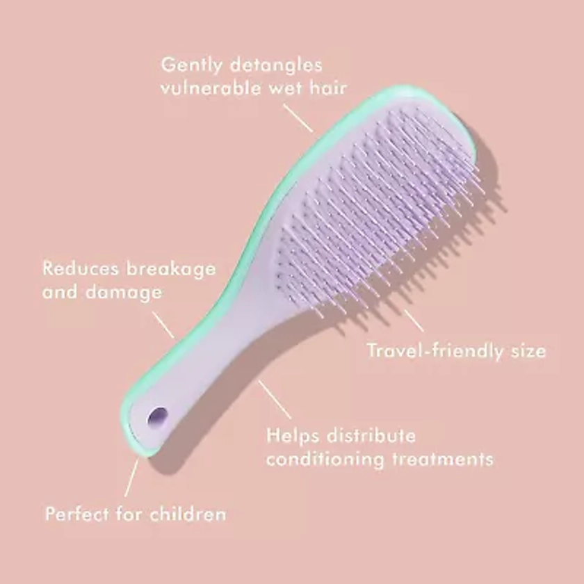 Tangle Teezer | The Mini Wet Detangler Hairbrush for Mini, Wisteria Leaf Travel