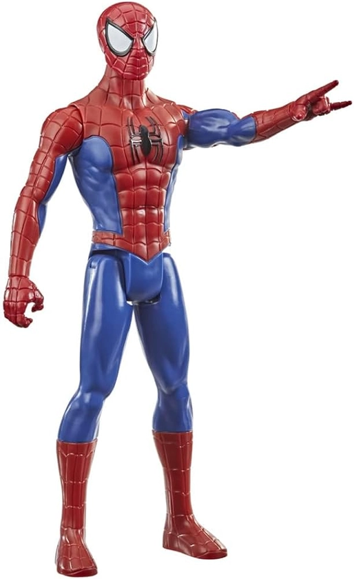 Marvel Titan Hero Series Spider-Man Articulated Action Figure, Blue