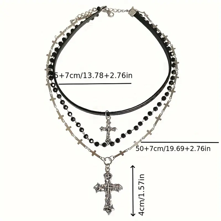 Y2 Clavicle Cross Pendant - Temu Australia