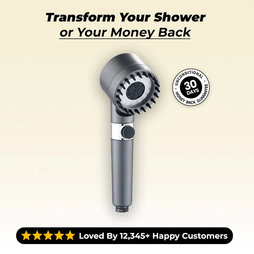 ShowerPRO™ - Increase Pressure, Reduce Water