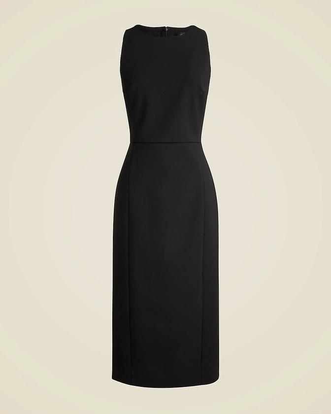 Petite stretch crepe sheath dress