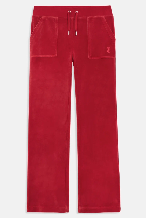 ASTOR RED CLASSIC VELOUR DEL RAY POCKETED BOTTOMS