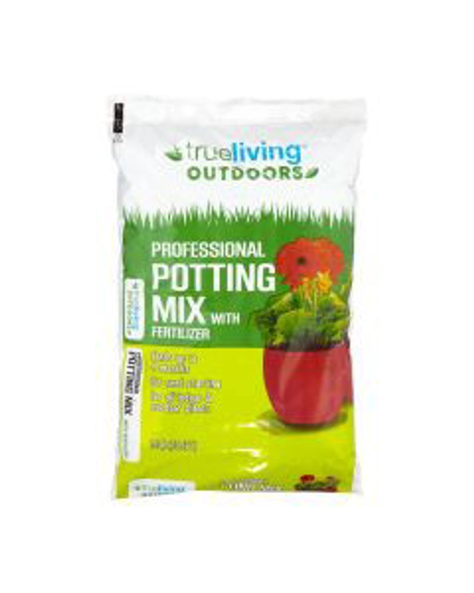 True Living Outdoors Professional Potting Mix with Fertilizer, 14 qt.