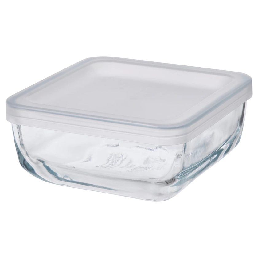 BESTÄMMA food container with lid, glass, 0.5 l (17 oz) - IKEA CA